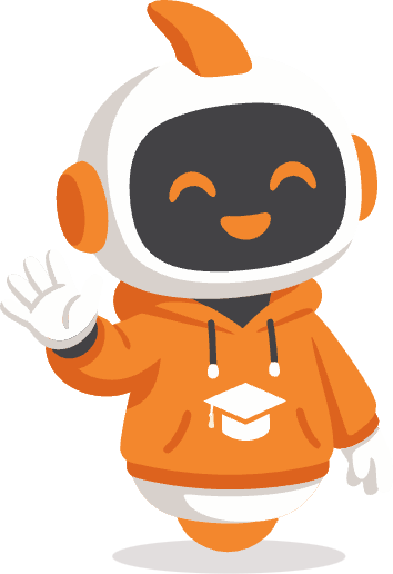 Mascot waving hello